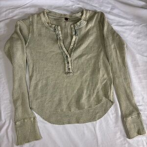FP One Colt Thermal - Green XS waffle knit top